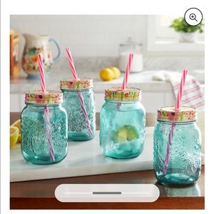 The Pioneer Woman Teal Mason Jar